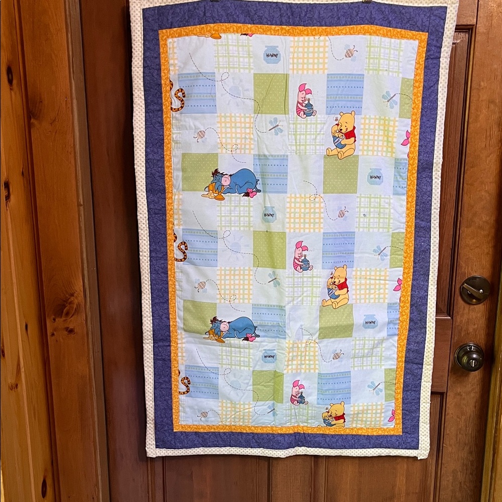 Winnie the Pooh Homemade Baby Quilt